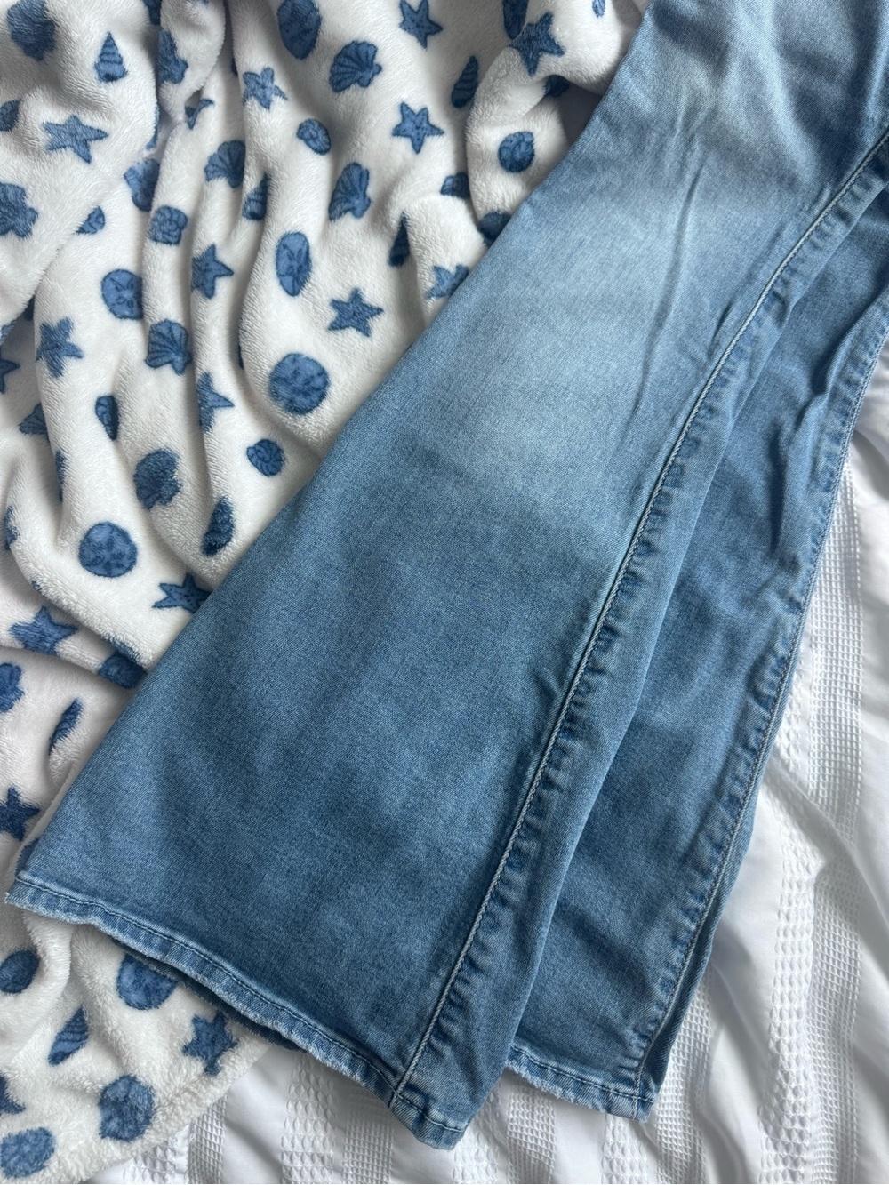 Light Wash Women’s Jeans - High-Rise Flare - Picture 2 of 3